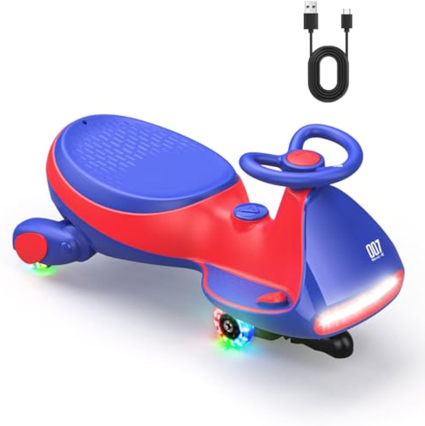 Electric wiggle Car for Kids -2Speeds, Lights & Music