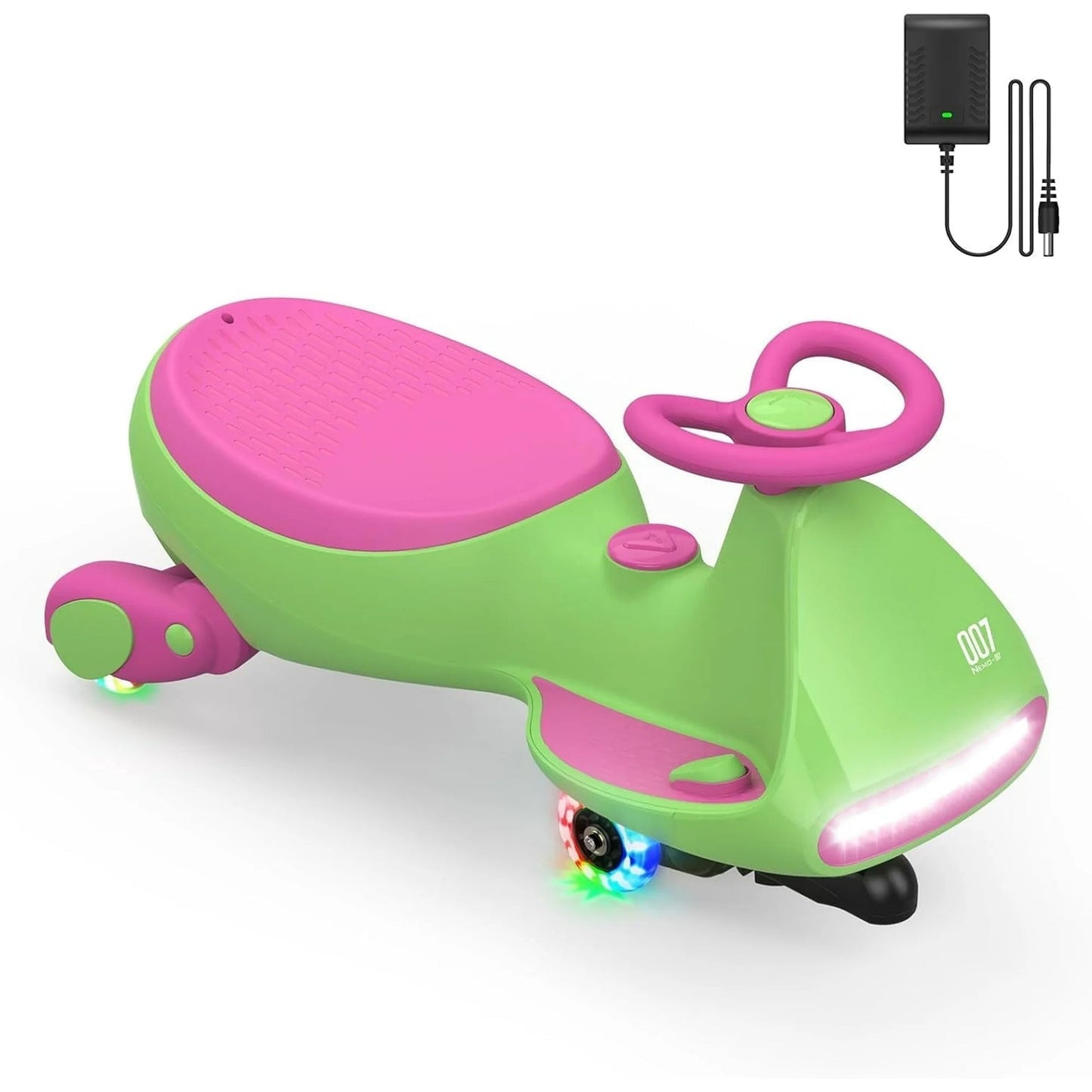 Electric wiggle Car for Kids -2Speeds, Lights & Music