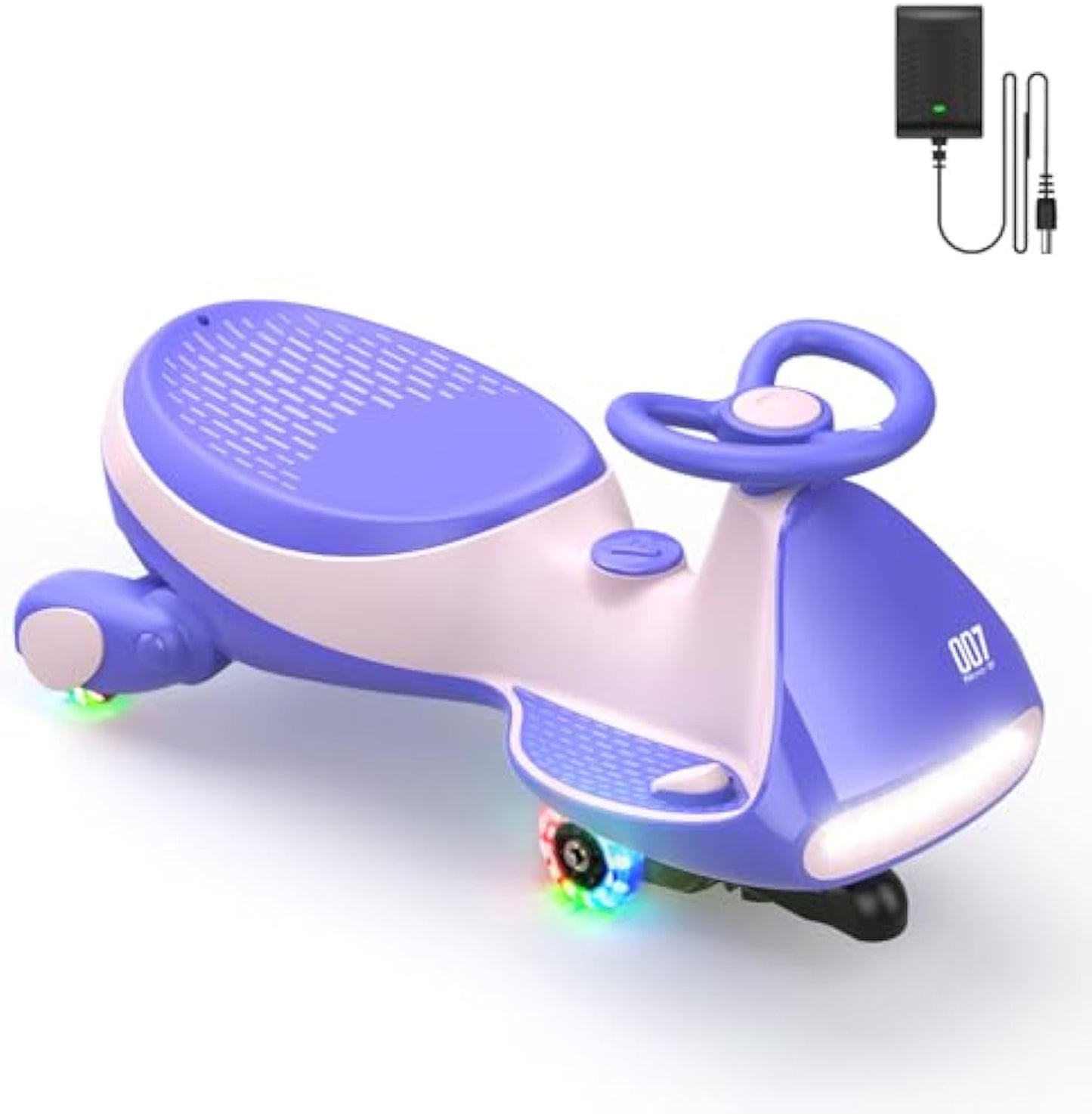 Electric wiggle Car for Kids -2Speeds, Lights & Music